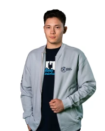 Бомбер серый AITU